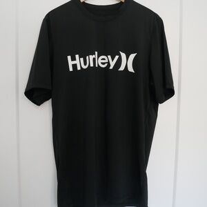 Hurley Mens Short-Sleeve Rash Guard~